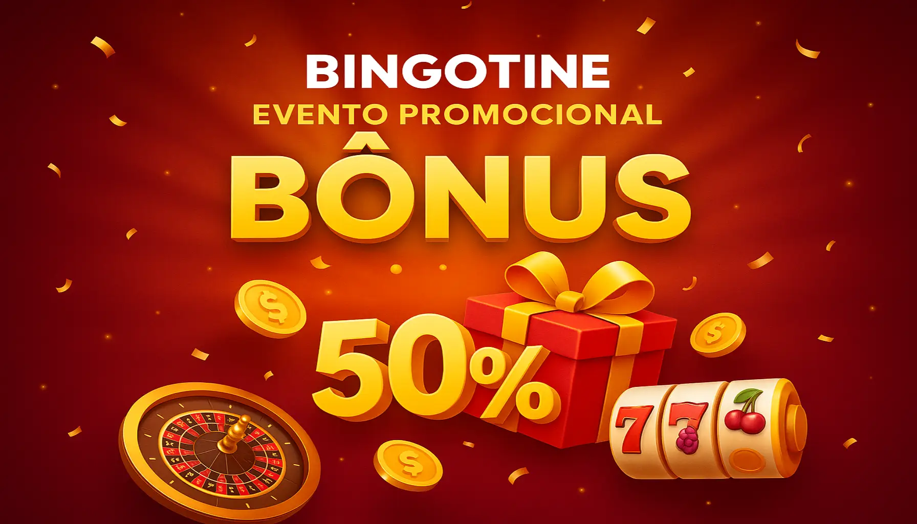 O bônus promocional BINGOTINE é uma ótima maneira de começar sua aventura