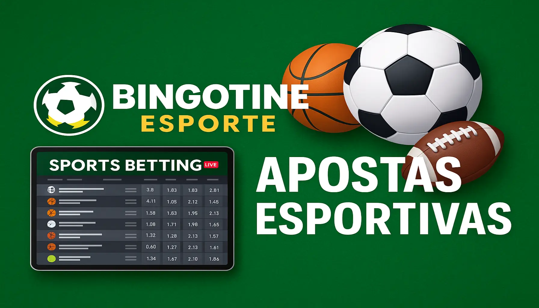 Aposte em apostas esportivas no cassino online BINGOTINE