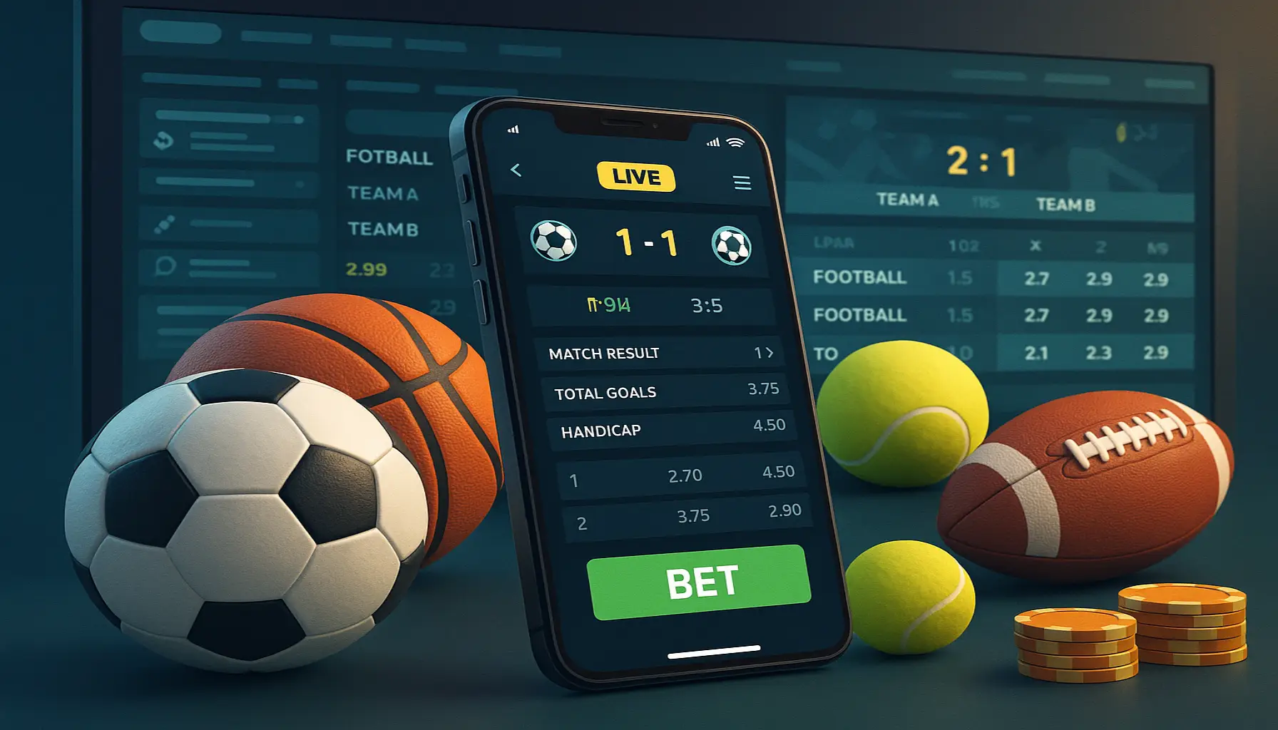 Apostas esportivas no cassino online BINGOTINE