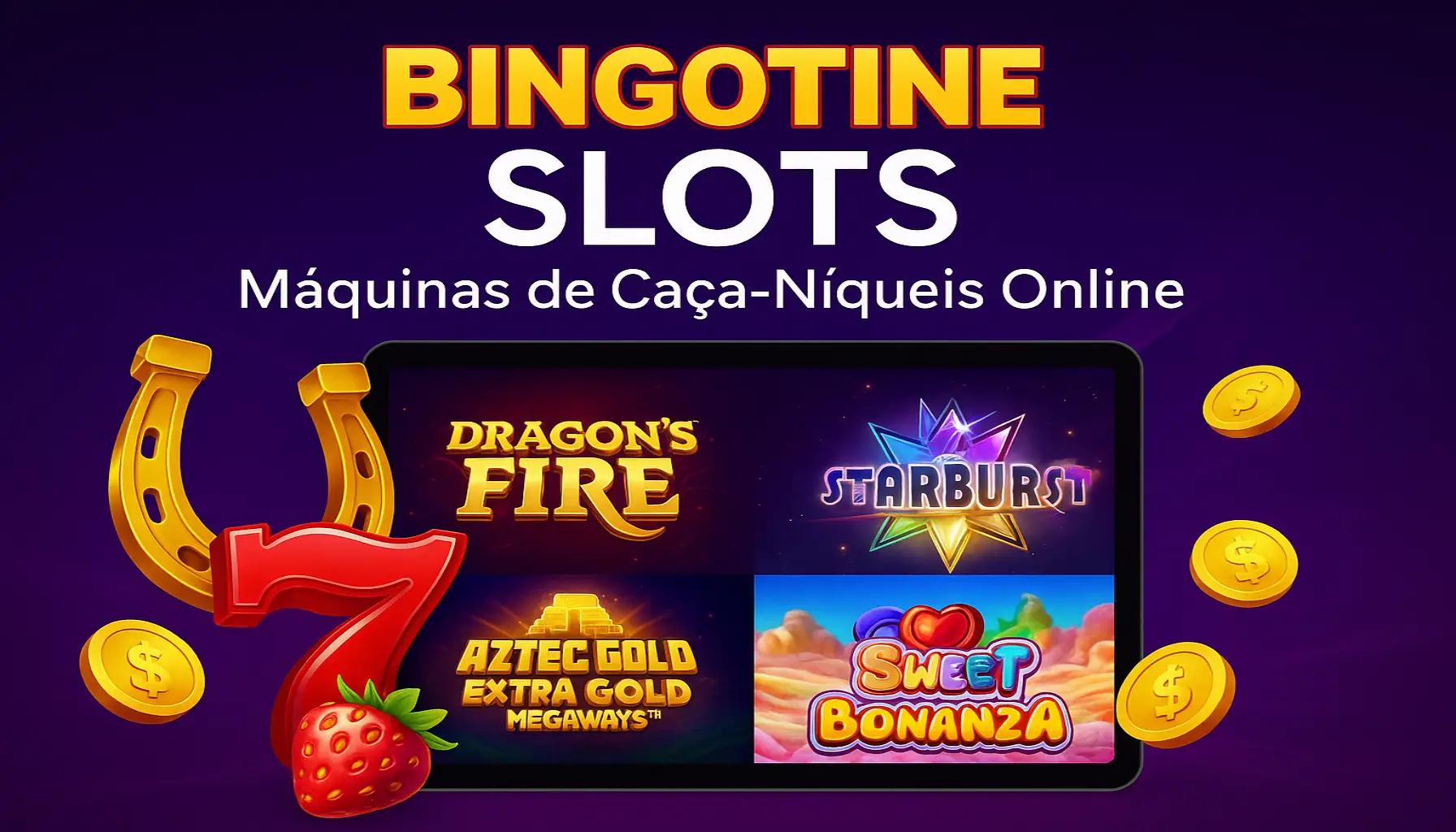 Explore o mundo das slot machines no BINGOTINE Casino